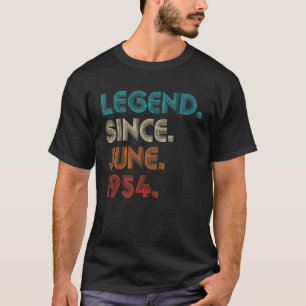 Retro Color Legend Seit Juni 1954 Vintag Birthda T-Shirt
