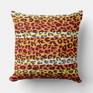 Retro Color Leopard Print Skin #21 Kissen