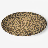 Retro Color Leopard Print Skin #2 Pappteller (Schrägansicht)