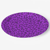 Retro Color Leopard Print Skin #50 Pappteller (Schrägansicht)