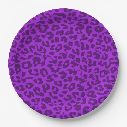 Retro Color Leopard Print Skin #50 Pappteller (Vorderseite)