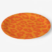 Retro Color Leopard Print Skin #71 Pappteller (Schrägansicht)