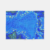 Retro Color Leopard Print Skin #8 Fleecedecke (Vorderseite (Horizontal))