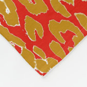 Retro Color Leopard Print Skin Fleecedecke (Ecke)