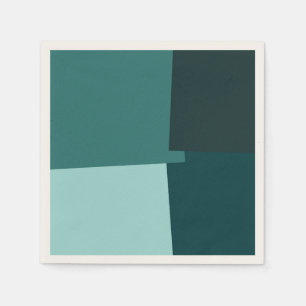Retro Color Modern Geometric Muster #7 Serviette