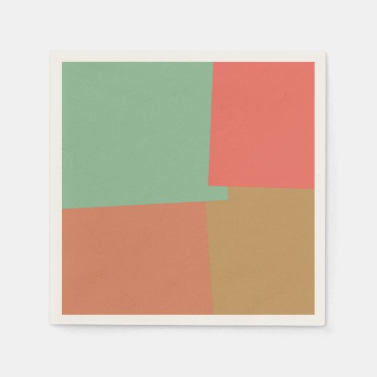 Retro Color Modern Geometric Muster #8 Serviette (Vorderseite)