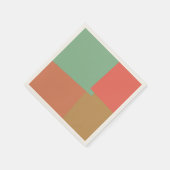 Retro Color Modern Geometric Muster #8 Serviette (Ecke)