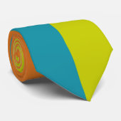 Retro Color Modernes geometrisches Muster Krawatte (Gerollt)