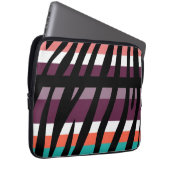 Retro Color Zebra Stripe Pattern 16 Laptopschutzhülle (Vorne Rechts)