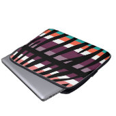 Retro Color Zebra Stripe Pattern 16 Laptopschutzhülle (Vorne Knopf)