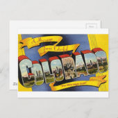 Retro Colorado Postkarte (Vorne/Hinten)