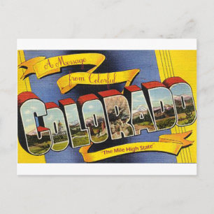 Retro Colorado Postkarte