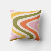 Retro Colored 70er Curves Kissen (Rückseite)