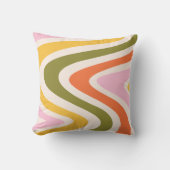 Retro Colored 70er Curves Kissen (Vorderseite)