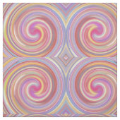 Retro Colored Drehung Abstrakt Art #22 Stoff (Muster)