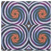 Retro Colored Drehung Abstrakt Art #6 Stoff (Muster)