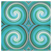Retro Colored Drehung Abstrakt Art #9 Stoff (Muster)