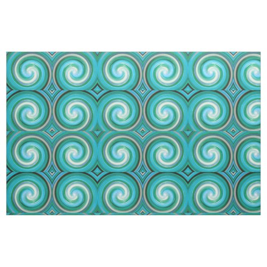 Retro Colored Drehung Abstrakt Art #9 Stoff (Fat Quarter (45,7 x 55,9 cm))