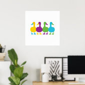 Retro Colored Encks Poster (Heimbüro)