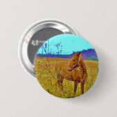 Retro Colored Horse Button (Vorne & Hinten)