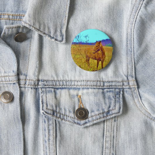 Retro Colored Horse Button (Beispiel)