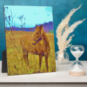 Retro Colored Horse Fotoplatte (Seite)