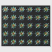 Retro Colored Star Geschenkpapier (Flach)