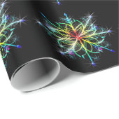 Retro Colored Star Geschenkpapier (Rolleneckpunkt)