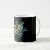 Retro Colored Star Kaffeetasse (VorderseiteRechts)