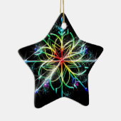 Retro Colored Star Keramik Ornament (Rechts)
