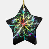 Retro Colored Star Keramik Ornament (Links)