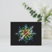 Retro Colored Star Postkarte (Stehend Vorderseite)