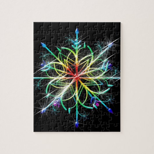 Retro Colored Star Puzzle (Vertikal)