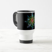 Retro Colored Star Reisebecher (Vorderseite Links)
