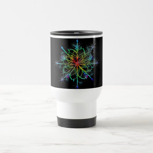 Retro Colored Star Reisebecher (Mittel)