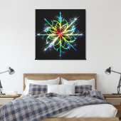 Retro Colored Star Wall Leinwand (Insitu (Schlafzimmer))