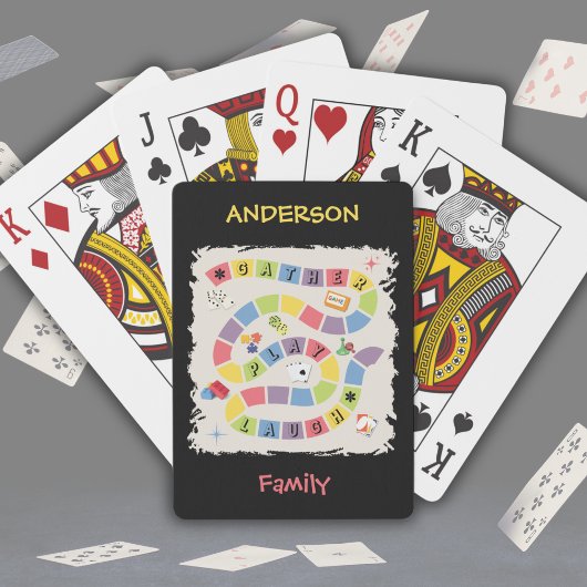 Retro Colorful Game Night Playing Cards Spielkarten