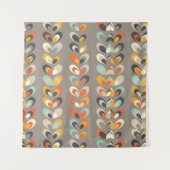 Retro Colorful Geometric Shapes – Modern Aesthetic Wandteppich (Vorderseite)