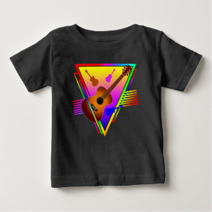 Retro Colorful Guitar Baby T-shirt