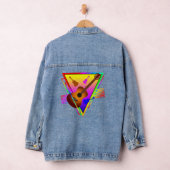 Retro Colorful Guitar Jeansjacke (Hangar)