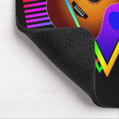 Retro Colorful Guitar Mousepad (Ecke)