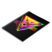 Retro Colorful Guitar Notizblock (Linke Seite)