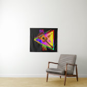 Retro Colorful Guitar Wandteppich (Beispiel (Horizontal))