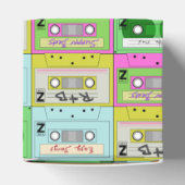 Retro Colorful Music Cassettes Fvor Box Geschenkschachtel (Oben)