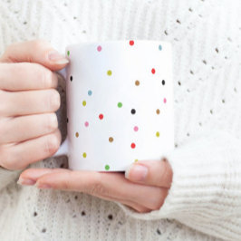 Retro COLORFUL polka dot CHRISTMAS - Moderner Urla Kaffeetasse