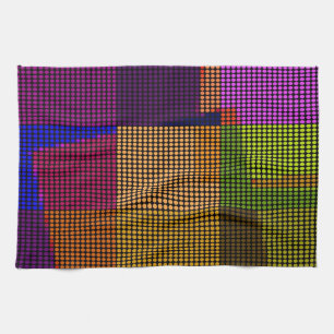 Retro Colorful Polka Dots Pop Kunst Handtuch