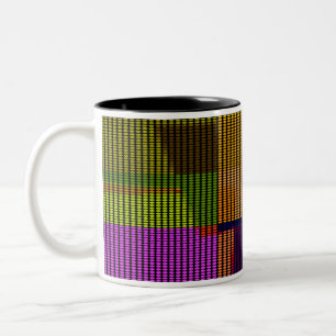 Retro Colorful Polka Dots Pop Kunst Tasse