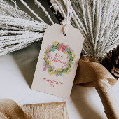 Retro Colorful Quirky Frohe Weihnachtsbummel Kranz Geschenkanhänger