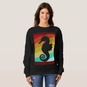 Retro Colorful Seahorse Sweatshirt (Vorne ganz)