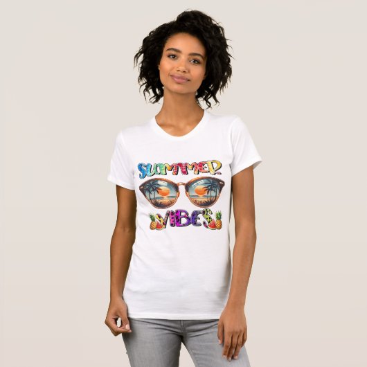 Retro Colorful Summer Vibes Tshirt (Vorne ganz)